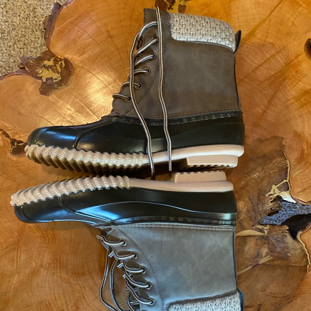 Duck boots.